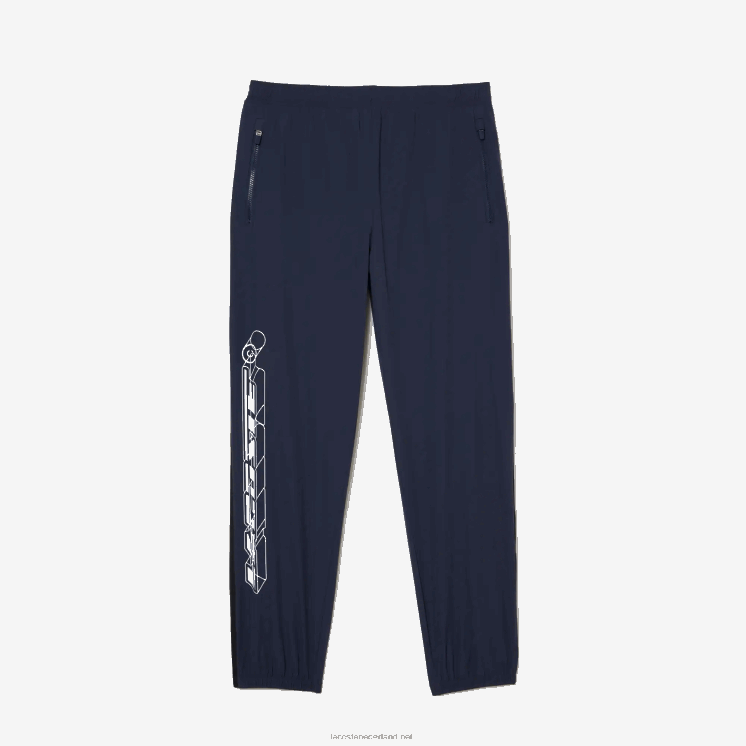 Lacoste waterdichte stretch trainingsbroek 0828H336 blauwe kxe Heren