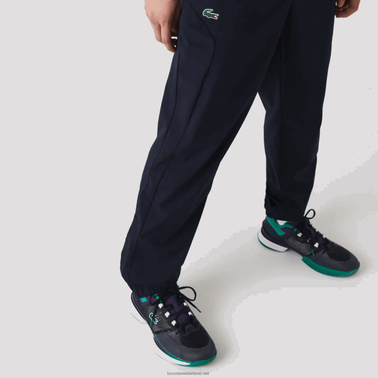 Lacoste sport colorblock tennistrainingspak 0828H996 wit paars marineblauw y03 Heren