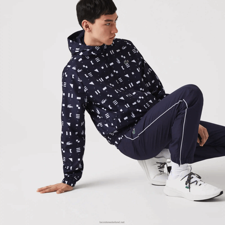 Lacoste sport tennis trainingspak 0828H1194 wit marineblauw r20 Heren