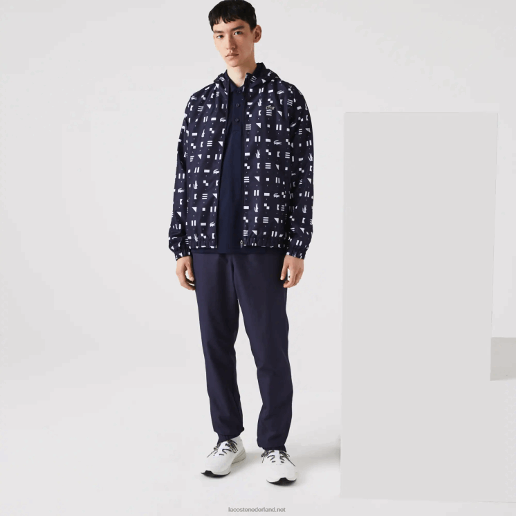 Lacoste sport tennis trainingspak 0828H1194 wit marineblauw r20 Heren