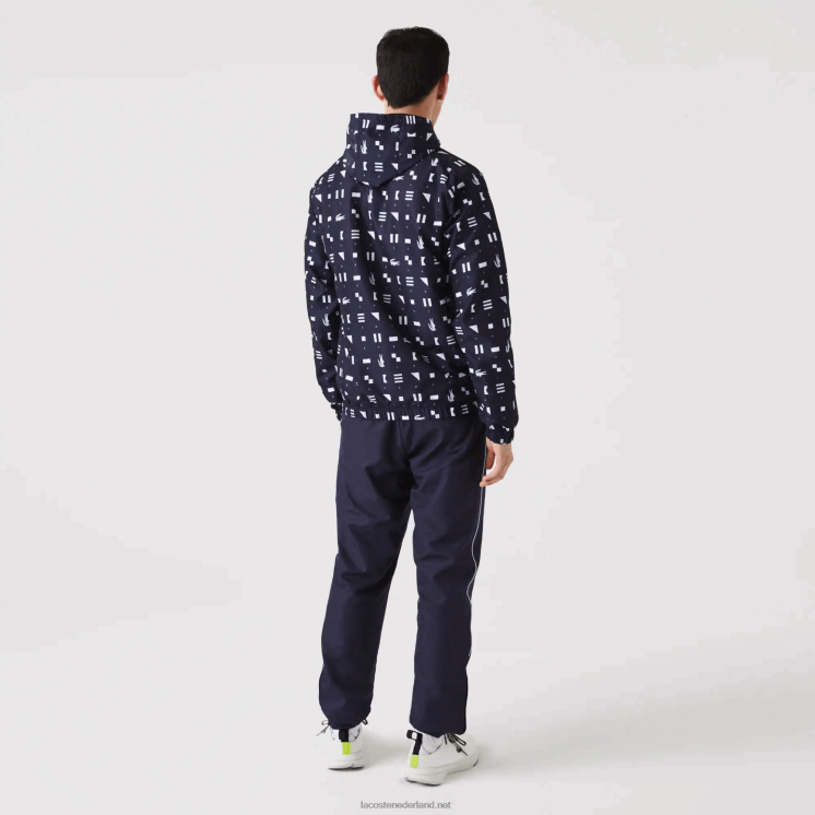 Lacoste sport tennis trainingspak 0828H1194 wit marineblauw r20 Heren