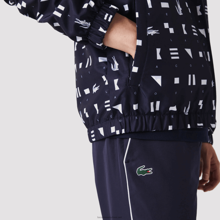 Lacoste sport tennis trainingspak 0828H1194 wit marineblauw r20 Heren