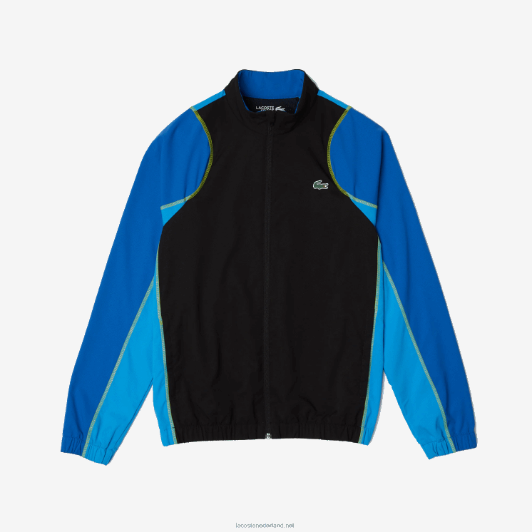 Lacoste tennis joggingbroek met hoge hals 0828H28 zwart blauw geel av Heren