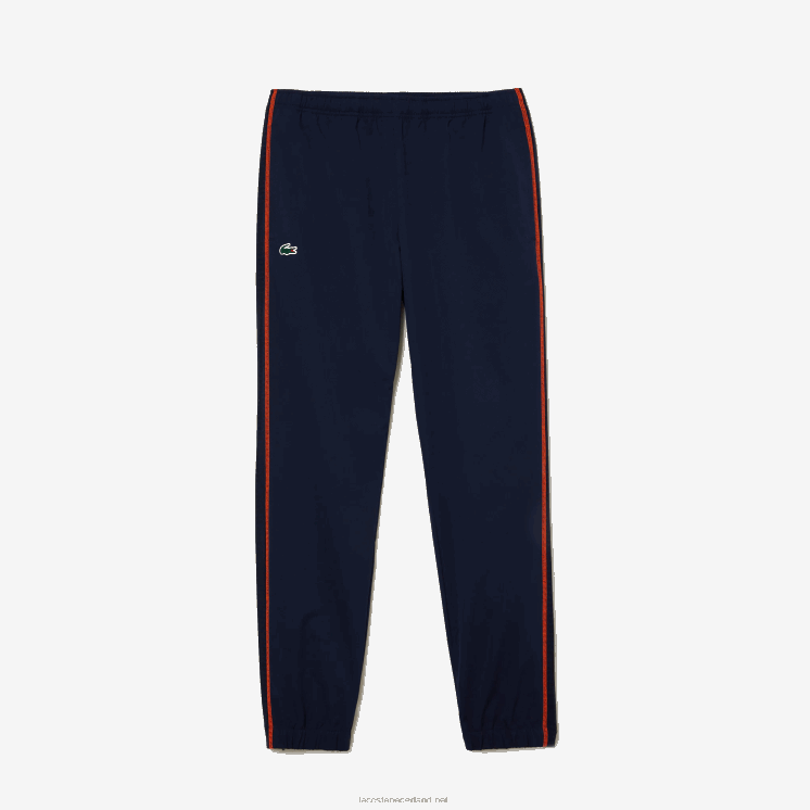 Lacoste tennis joggingbroek met hoge hals 0828H29 marineblauw oranje xig Heren