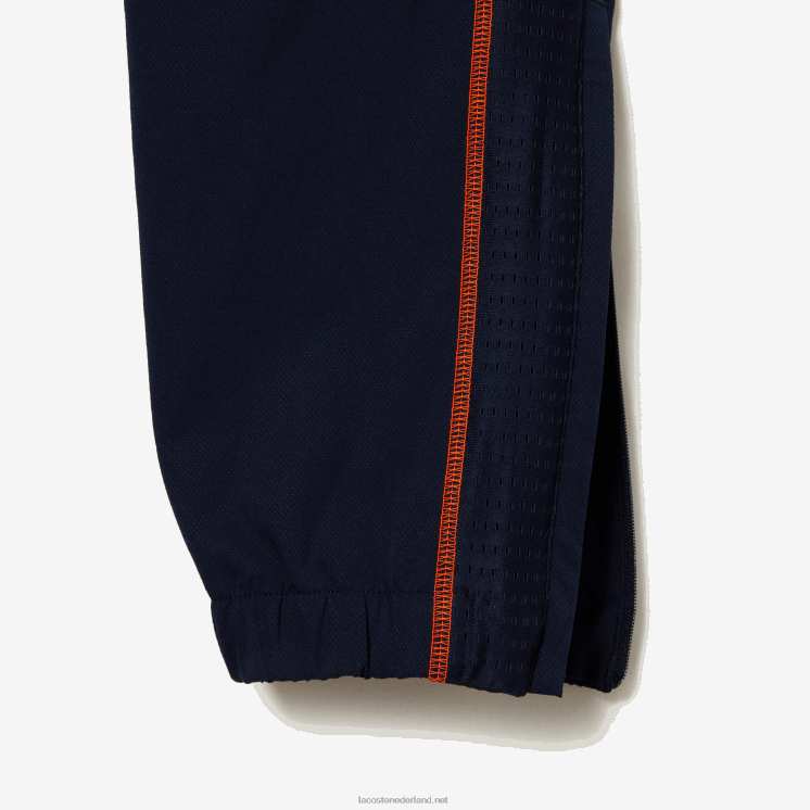 Lacoste tennis joggingbroek met hoge hals 0828H29 marineblauw oranje xig Heren