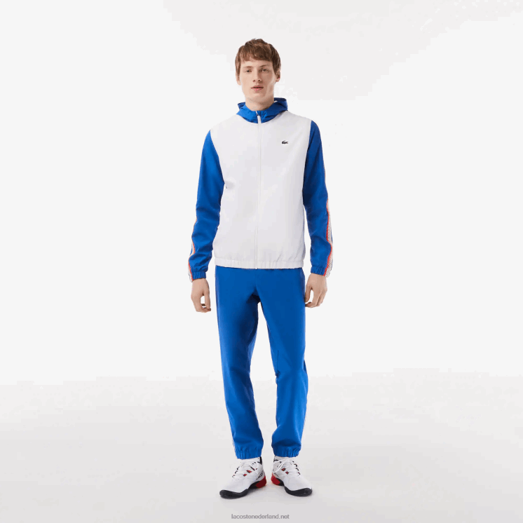 Lacoste tennis joggingbroek met normale pasvorm 0828H341 wit blauw wit wmi Heren