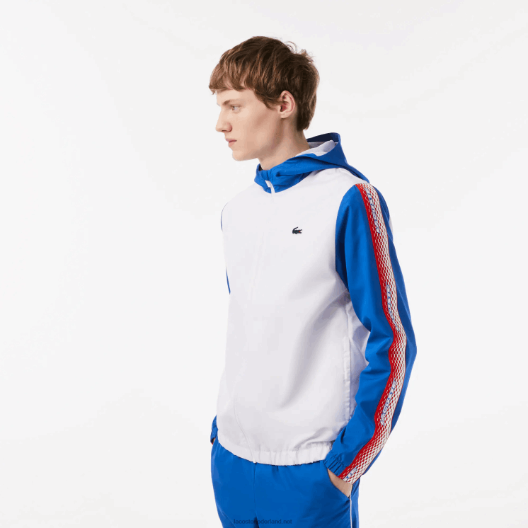 Lacoste tennis joggingbroek met normale pasvorm 0828H341 wit blauw wit wmi Heren