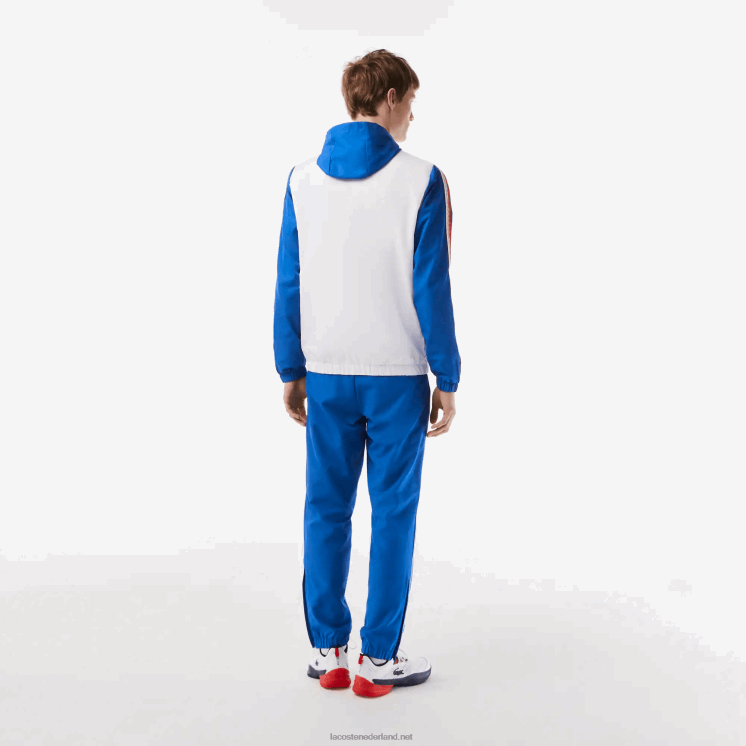 Lacoste tennis joggingbroek met normale pasvorm 0828H341 wit blauw wit wmi Heren