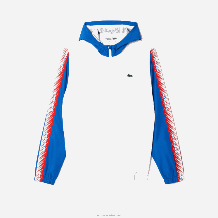 Lacoste tennis joggingbroek met normale pasvorm 0828H341 wit blauw wit wmi Heren