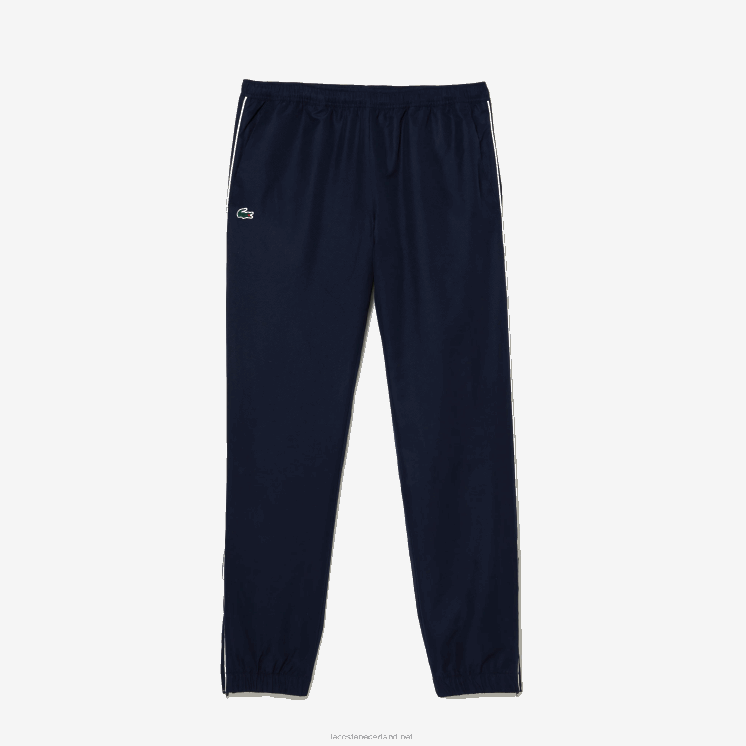 Lacoste tennis joggingbroek met normale pasvorm 0828H342 beige marineblauw wit 8x2 Heren