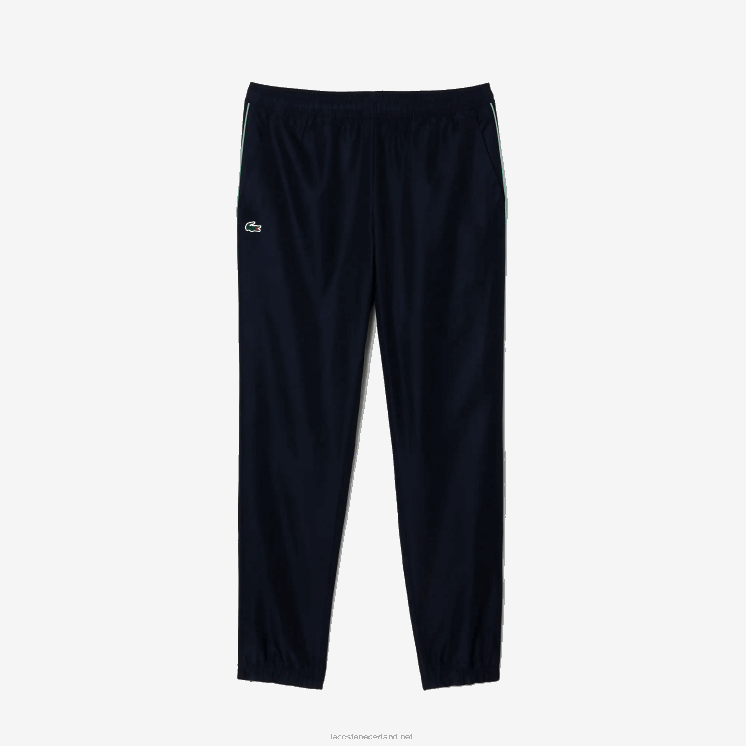 Lacoste tennis joggingbroek met normale pasvorm 0828H343 marineblauw groen wti Heren