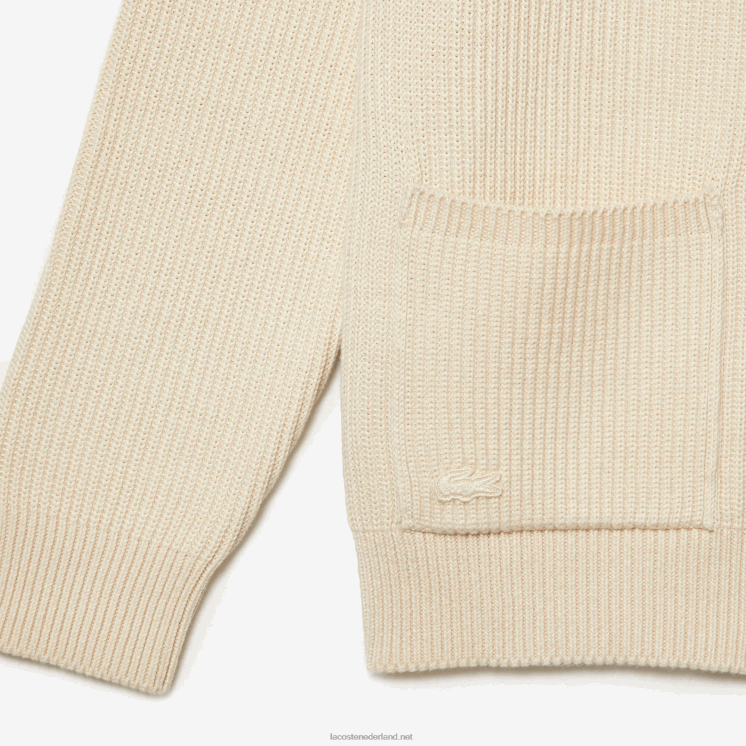 Lacoste Vest van biologisch katoen met v-hals 0828H492 witte xfj Heren