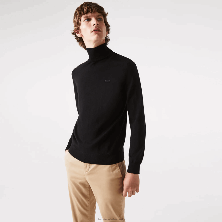 Lacoste coltrui van merinowol 0828H1591 zwart 031 Heren