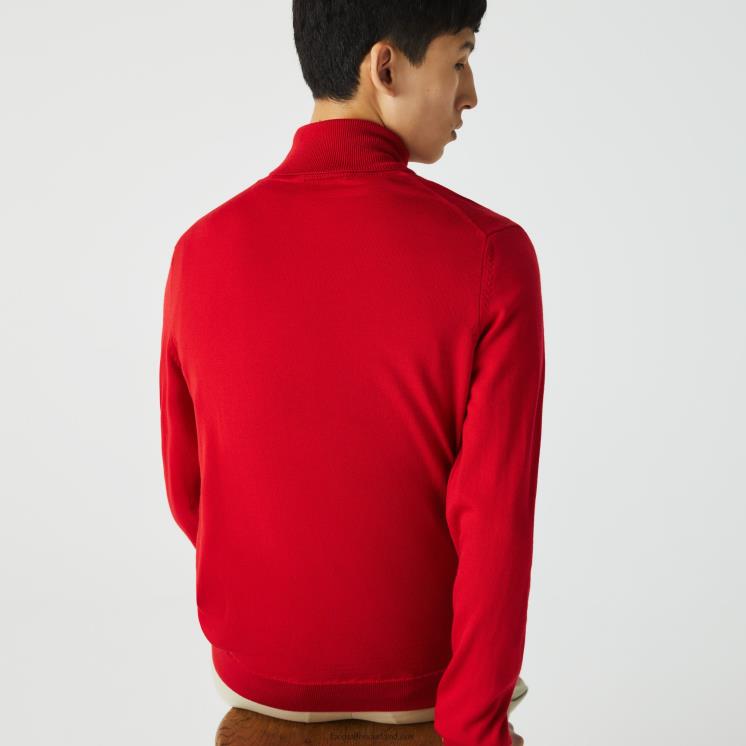 Lacoste coltrui van merinowol 0828H1593 rood 240 Heren