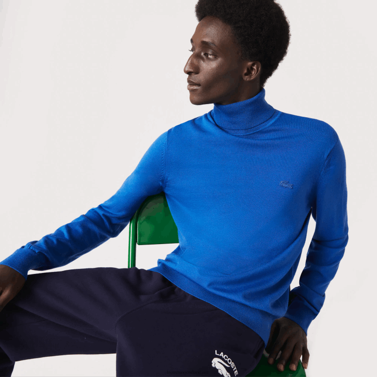 Lacoste coltrui van merinowol 0828H1594 blauw k1q Heren