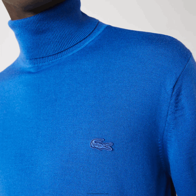 Lacoste coltrui van merinowol 0828H1594 blauw k1q Heren
