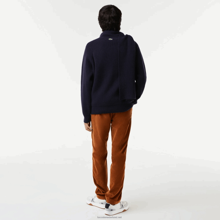Lacoste krokodil trui 0828H1380 marineblauw 166 Heren