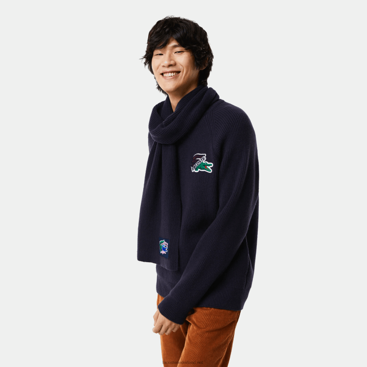 Lacoste krokodil trui 0828H1380 marineblauw 166 Heren