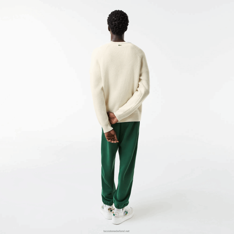 Lacoste krokodil trui 0828H1381 witte xfj Heren