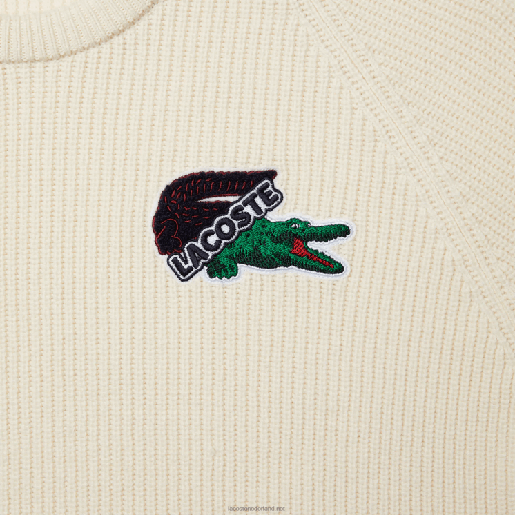 Lacoste krokodil trui 0828H1381 witte xfj Heren