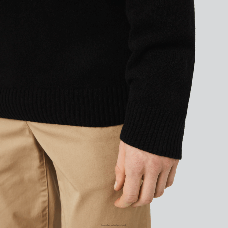 Lacoste wollen trui met v-hals 0828H1554 zwart 031 Heren
