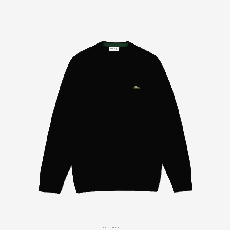 Lacoste wollen trui met v-hals 0828H1554 zwart 031 Heren