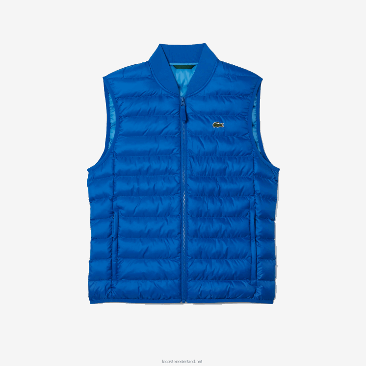 Lacoste gewatteerd waterafstotend vest 0828H1251 blauw k1q Heren