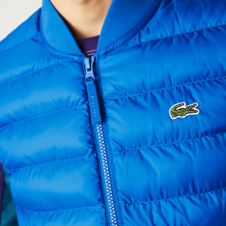 Lacoste gewatteerd waterafstotend vest 0828H1251 blauw k1q Heren