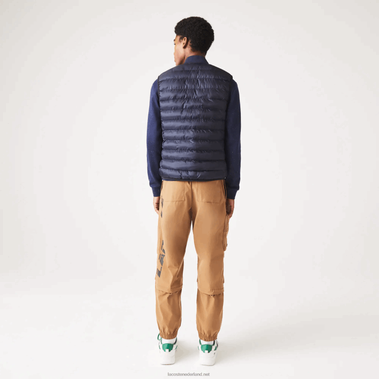 Lacoste gewatteerd waterafstotend vest 0828H1253 marineblauw hde Heren