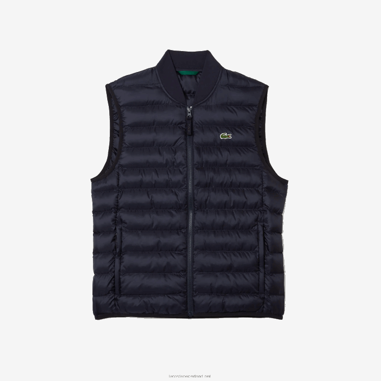 Lacoste gewatteerd waterafstotend vest 0828H1253 marineblauw hde Heren