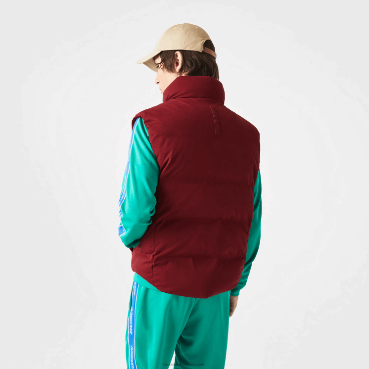 Lacoste opvouwbaar capuchonvest 0828H1258 bordeaux zs1 Heren