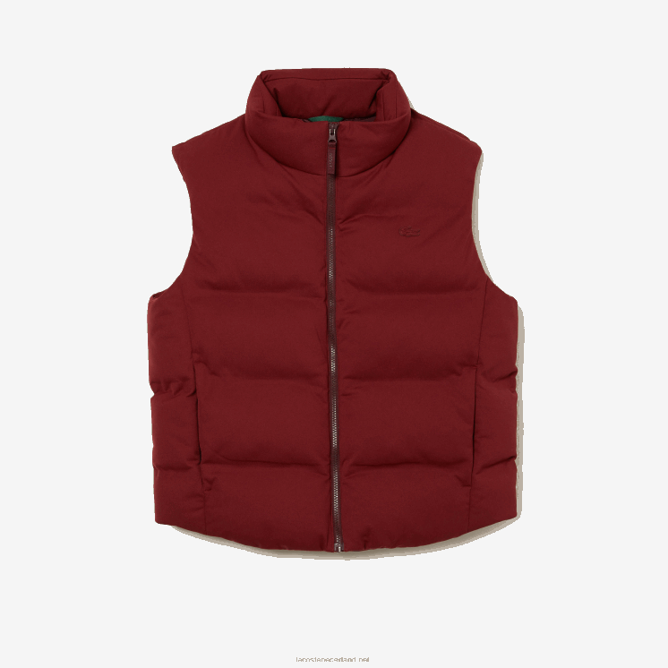 Lacoste opvouwbaar capuchonvest 0828H1258 bordeaux zs1 Heren