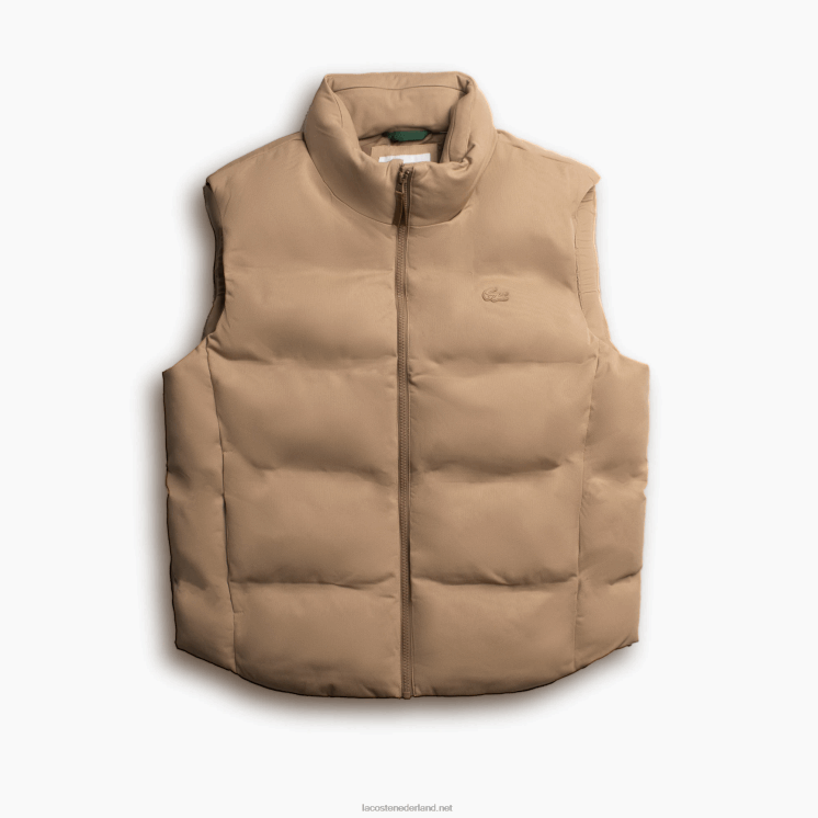 Lacoste opvouwbaar capuchonvest 0828H1260 beige 02s Heren