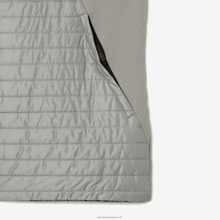 Lacoste sport gewatteerd omkeerbaar vest 0828H384 grijze zwarte wix Heren
