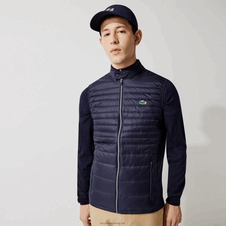 Lacoste sport lichtgewicht waterbestendig gewatteerd golfvest 0828H1309 marineblauw 5fs Heren