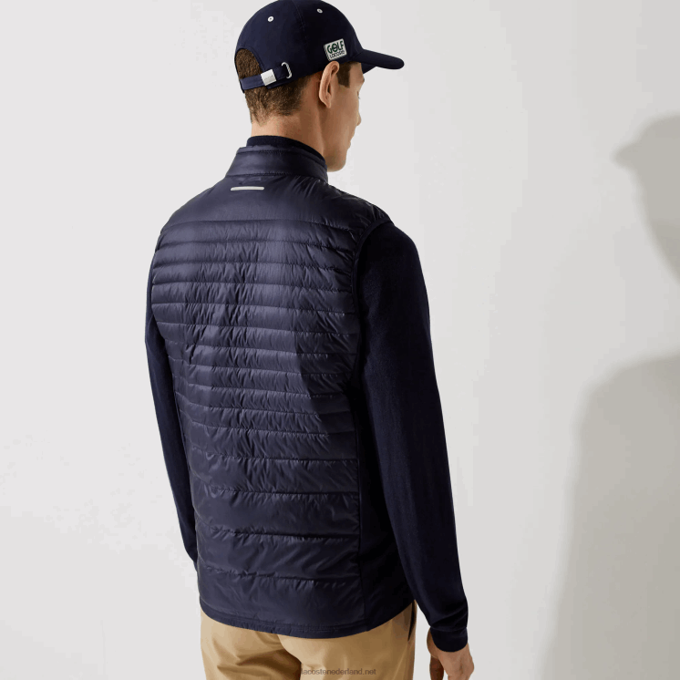 Lacoste sport lichtgewicht waterbestendig gewatteerd golfvest 0828H1309 marineblauw 5fs Heren