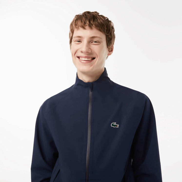 Lacoste golf waterdicht windjack met ritssluiting 0828H394 marineblauw 423 Heren