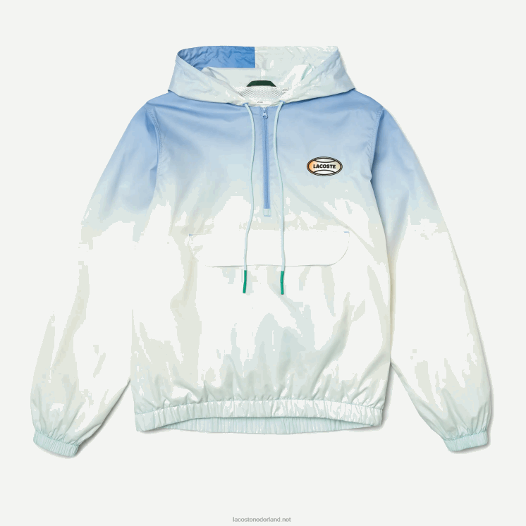 Lacoste live light pullover windjack 0828H1280 blauw wit turkoois 3ux Heren