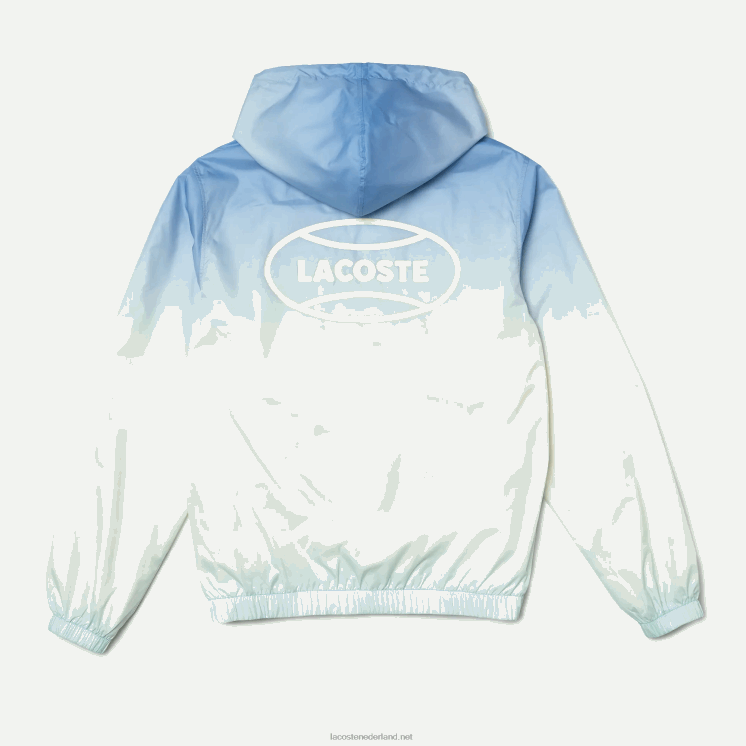 Lacoste live light pullover windjack 0828H1280 blauw wit turkoois 3ux Heren