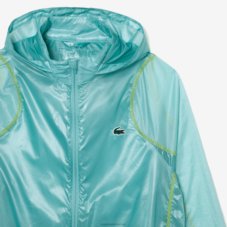 Lacoste sport waterdicht windjack met capuchon 0828H1 mint br8 Heren