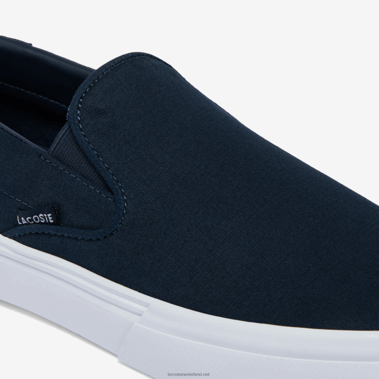 Lacoste spring serve canvas slip op 0828H1872 marine & wit 092 Heren