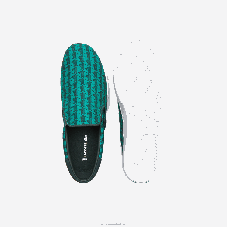 Lacoste spring serve textiel instapper 0828H1854 groen & wit 1r7 Heren