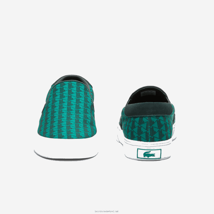 Lacoste spring serve textiel instapper 0828H1854 groen & wit 1r7 Heren