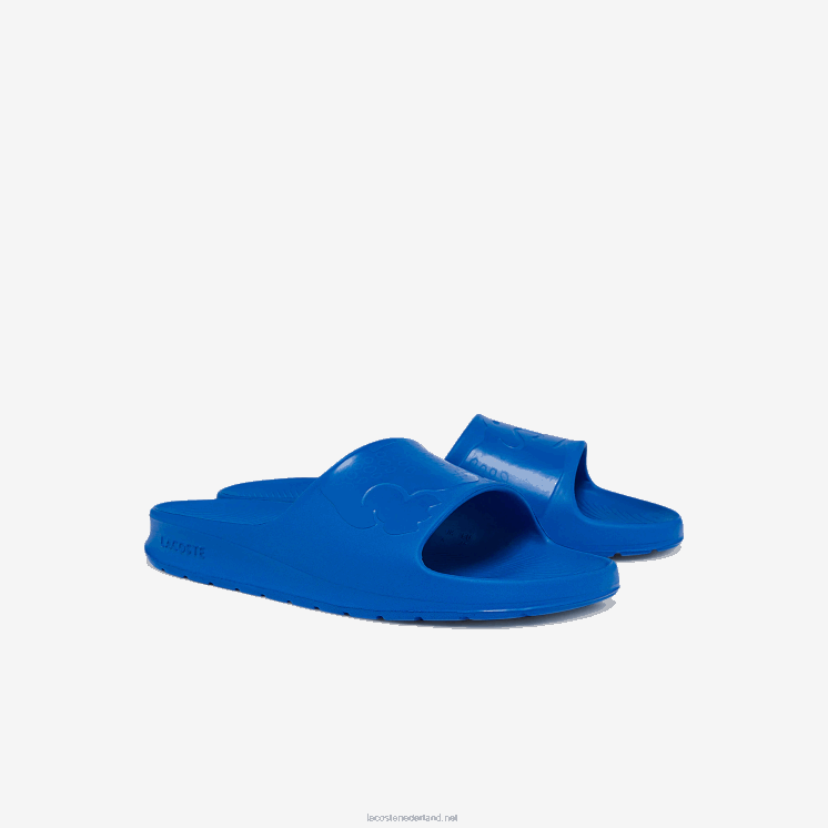 Lacoste croco 2.0 synthetisch logo dia's 0828H1812 blauw 11c Heren