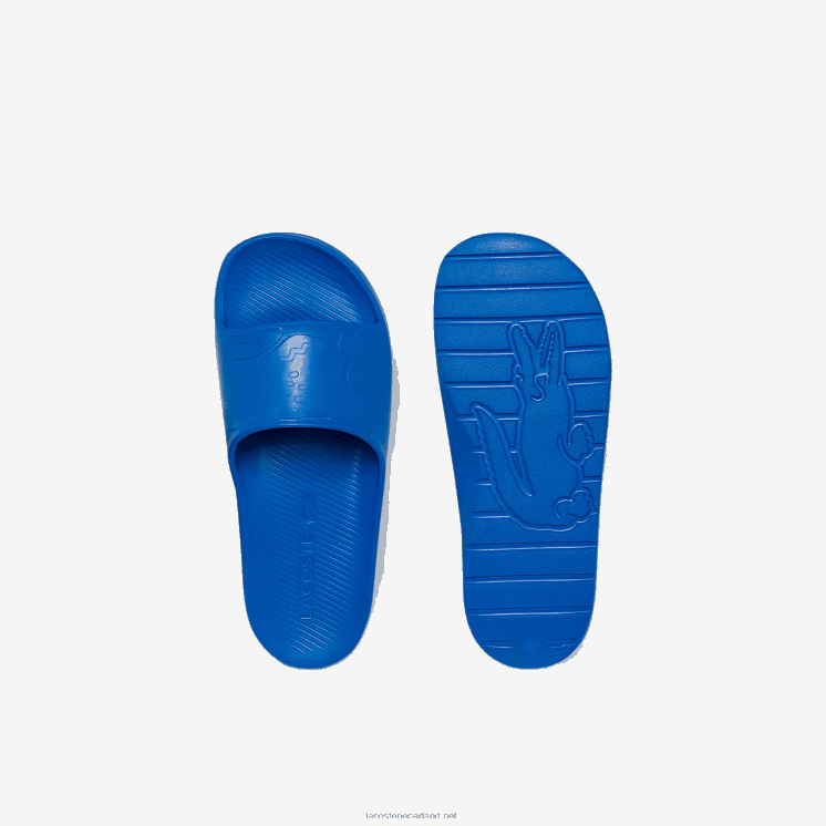 Lacoste croco 2.0 synthetisch logo dia's 0828H1812 blauw 11c Heren