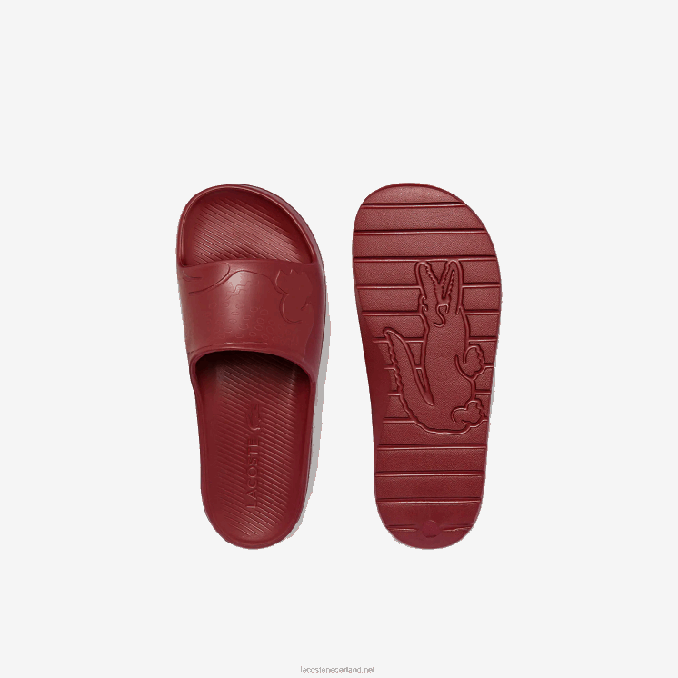 Lacoste croco 2.0 synthetisch logo dia's 0828H1813 donkerrood dr2 Heren