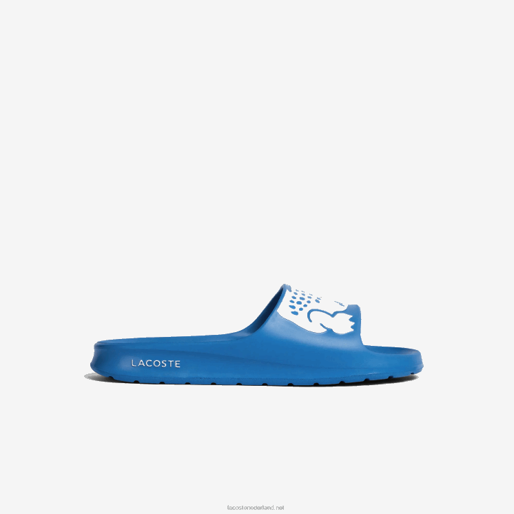 Lacoste croco 2.0 synthetisch logobandjes 0828H1897 lichtblauw wit 2k7 Heren
