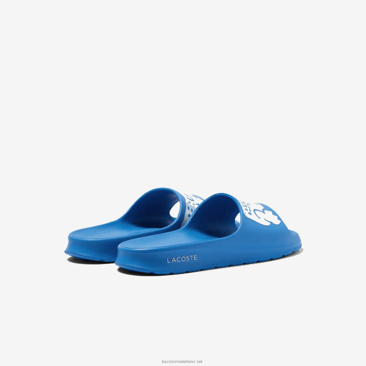 Lacoste croco 2.0 synthetisch logobandjes 0828H1897 lichtblauw wit 2k7 Heren