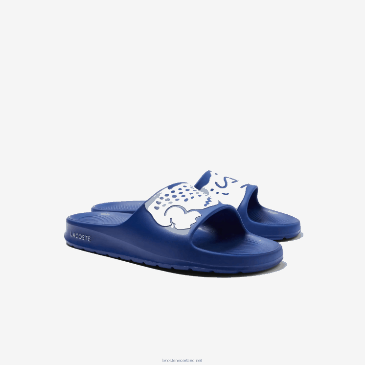 Lacoste croco 2.0 synthetisch logobandjes 0828H1898 blauw wit 221 Heren