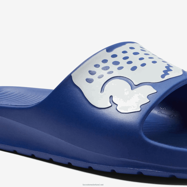 Lacoste croco 2.0 synthetisch logobandjes 0828H1898 blauw wit 221 Heren